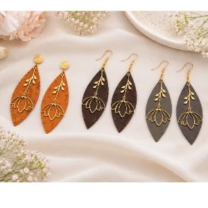 Boucles d'oreilles lièges Aurélys