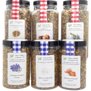 5% offert pour l'achat de 3 boîtes ou 10% offert sur l'achat de 4 boîtes sur les Pralines Gourmandes ou Apéritives et ou Fines Pralines aux Graines